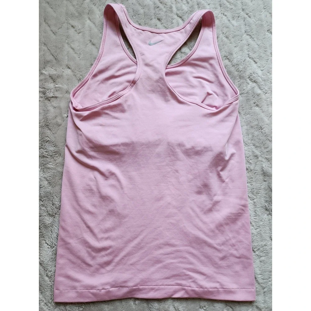 Nike FIT Racerback Pink Tank Top Womens Medium Activewear Sleeveless Gym Shirt